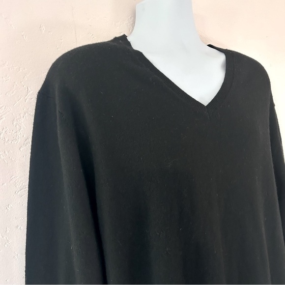 CHAUDER Men’s Cashmere Wool Blend Lightweight V-Neck Sweater Pullover XL - Picture 3 of 10